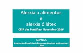 CEIP das Fontiñas-Novembro2016 AEPNAA...alérxico na escola , emitido pola EAACI en 2010,estímase que: • A alerxia afecta a unha cuarta parte dos escolares europeos , reduce a