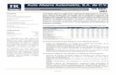 Auto Ahorro Automotriz, S.A. de C.V. · - Brechas de liquidez ajustadas debido al descalce que existe entre el de los activos y el fondeo de corto plazo mantenido por la Empresa.