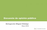 Encuesta de opinión pública - IECM€¦ · Balance de opinión* *Opiniones positivas menos negativas Diferencia** **Diferencia de opiniones positivas con respecto a marzo +3 -1