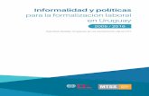 para la formalización laboral en Uruguay€¦ · Estrategia y políticas para la formalización laboral y la extensión de la protección social a las familias de la economía informal