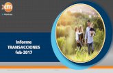 Informe TRANSACCIONES feb- Mensuales de Anlisis del Mercado... Precios de oferta categorías de combustible Todos los derechos reservados para XM. S.A. E.S.P 17/03/2017 0 100 200 300