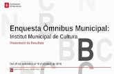 Enquesta Òmnibus Municipal › wp-content › uploads › 2017 › … · 13 Enquesta Òmnibus Municipal – Setembre 2016 Presentació de Resultats - Institut Municipal de Cultura