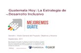 Guatemala Hoy: La Estrategia de Desarrollo Inclusivo · (ISDEs) representativos de la actividad productiva guatemalteca en el análisis para la identificación de brechas y el desarrollo