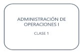 ADMINISTRACIÓN DE OPERACIONES I€¦ · C. Decisiones: se refiere a la toma de decisiones como elemento importante en la administración de operaciones. 1+ 𝑥𝑛=1+ 𝑛𝑥 1!