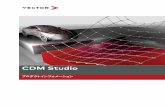 CDM Studio - Vector...CDM Studio 3 概要 1.1 はじめに 機能のアルゴリズムはECU プログラム内に恒久的に格納されている一方、パラメーター値は特性マップや特性カーブと同様に、テストベンチとテ