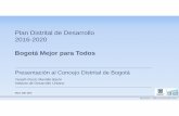Plan Distrital de Desarrollo 2016-2020veeduriadistrital.gov.co/sites/default/files/Malla vial en PDD - IDU.pdf · Plan Distrital de Desarrollo 2016-2020 Bogotá Mejor para Todos Presentación