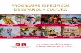 Programas esPecíficos de esPañol y cultura...Programa de Gastronomía y Enología Lo más destacado: Te ofrecemos una combinación de cursos de español en Sevilla con un programa