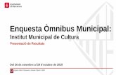 Enquesta Òmnibus Municipal - Barcelona · cap mitja sigui electrònic, mecànic, per fotocòpia, de gravació o altres, sense el permís del propietari del copyright. Departament