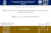 Title: La interdisciplinariedad aplicada al proyecto integrador en la … E... · 2017-12-29 · Title: La interdisciplinariedad aplicada al proyecto integrador en la educación tecnológica