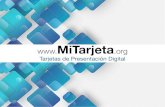 Presentacion - MiTarjeta › wp-content › uploads › 2019 › ... · Una Mi Tarjeta es una Tarjeta de Presentación Digital que te posiciona a la vanguardia de la tecnología para