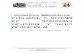 COOPERATIVA DE TRANSPORTES LOJA REGLAMENTO INTERNO DE …€¦ · reglamento interno de seguridad y salud. reglamento de seguridad del trabajo contra riesgos en instalaciones elÉctricas