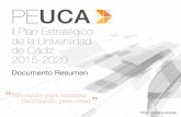 II Plan Estratégico de Cádiz · 2017-07-06 · II Plan Estratégico de la Universidad de Cádiz Documento Resumen 3.0 (tras aprobación por Consejo de Gobierno, Claustro y Consejo