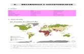 8. DESARROLLO Y SOSTENIBILIDAD · Huella ecológica Esmog Deforestación Biodiversidad Erosión Desertificación 2.- Mapa del IDH a) El programa de la ONU para el Desarrollo (PNUD)