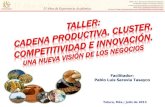 Facilitador: Pablo Luis Saravia Tasayco · Taller: 3C+i. Una nueva visión de los negocios Facilitador: Pablo Luis Saravia Tasayco e-mail: competitividadyeconomia@gmail.com Blog: