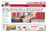 INFRAESTRUCTURES Renfe allarga fins a 2019 el final de les ... › documents › revistes › ... · Les obres de l'estació de Mollet-Santa Rosa (R3) s'allar-garan fins a principis