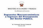 Supuestos Macroeconómicos e Ingresos del Presupuesto del ... · MINISTERIO DE ECONOMÍA Y FINANZAS 10 Política Monetaria El Directorio del Banco Central de Reserva del Perú, ha