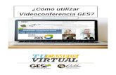 ¿Cómo utilizar Videoconferencia GES?...Videoconferencias y dé clic en el enlace agregar. 5. En la pestaña de Material de Clase se activará la sección o portlet de Videoconferencia,
