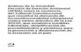 Análisis de la Sociedad Peruana de Derecho …...Análisis de la Sociedad Peruana de Derecho Ambiental (SPDA) sobre la sentencia del Tribunal Constitucional que resuelve la demanda