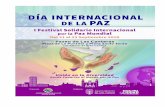 Día Internacional de la Pazasociacionporlapazpetraklein.com/WP-content/uploads/2018/...Día Internacional de la Paz Página 2 Día Internacional de la Paz 1º FESTIVAL SOLIDARIO INTERNACIONAL