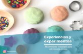 Experiencias y experimentos · 2020-04-06 · Experimento. Recurso para mayores de tres años. Material inocuo si se prueba, aunque no se recomienda su ingesta. ... invernales de