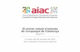 El primer estudi d’animals de companyia de Catalunya AIAC PREMSA.pdfd’animals de companyia registrats, entre els quals trobem gossos, gats, fures, i altres animals poc comuns en