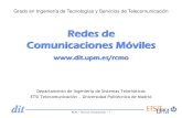 Redes de Comunicaciones Móviles › ~rcmo › rcm_01presentacion.pdf · 2015-09-02 · ditdit RCM – Tema 0: Presentación – 9 Evaluación Evaluación continua Entregas y presentaciones