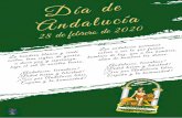 FOLLETO DÍA DE ANDALUCÍA - montilla.es · Día de Andalucía 28 de febrero de 2020 vuelve, tras siglos de guerra, La bandera blanca y verde bajo el sol de nuestra tierra. a decir