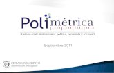 Septiembre 2011 - cifrasyconceptos.com · Fuente: Encuesta Polimétrica, Septiembre 2011, Cifras & Conceptos. Bogotá Cali A la hora de escoger alcalde de su ciudad, que tanta importancia