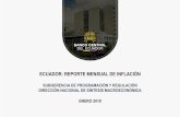 ECUADOR: REPORTE MENSUAL DE INFLACIÓN · INFLACIÓN MENSUAL Y ANUAL DE BIENES TRANSABLES Y NO TRANSABLES (Porcentajes, 2018-2019) La inflación anual de los no transables se ubicó