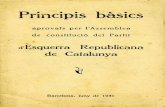 Esquerra Republicana de Catalunyade constitució del Partit d'Esquerra Republicana de Catalunya Barcelona, juny de 1931 . Declaració de principis El Partit declara inviolable : El