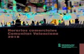 Horarios comerciales. Comunitat Valenciana 2018 - Portal del … › userfiles › 14 › 2232 › file › r… · Decreto Ley 1/2015, de 27 de febrero, del Consell, de horarios
