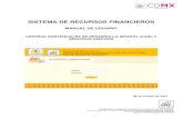 MANUAL USUARIO SISTEMA DE RECURSOS FINANCIEROSintranet.dif.df.gob.mx/finanzas/_anexos/manualUsuario.pdf · 2015-10-29 · Subdirección de Administración de Recursos Financieros