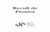 Recull de Premsa - Palau de la Música Catalana · 19.00 CONVERSA Felicitat i vida interior . Xerrada amb Josep M. Esquirol i Rafael Santan-dreu en el marc de Con-verses a La Pedrera.