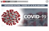 SITUACION ACTUAL “COVID 19“ al 16 de abril 2020 › portal › docs › tools › corona... · Situación a nivel mundial del COVID-19, al 16 de abril de 2020 Región de las Américas
