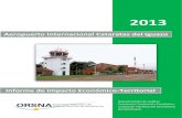Informe de Impacto Económico-TerritorialEl Aeropuerto Cataratas del Iguazú se localiza al norte de la Provincia de Misiones, a 25 kilómetros de la Ciudad de Puerto Iguazú y a 10