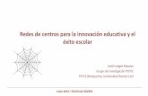 Redes de centros para la innovación educativa y el …...Longás, J. y Riera, J. (2016). Resultados del Observatorio Transición Escuela-Trabajo y monitoreo de la red Socioeducativa