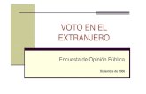 VOTO EN EL EXTRANJERO - Instituto Nacional Electoral · Conclusiones ÂEn general, los resultados del proceso de “voto en el extranjero” son positivos en cada una de sus etapas.