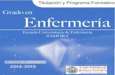 Grado en Enfermeria de Zamora 2013 - usal.es · 1 . 2014-2015. Titulación y Programa Formativo