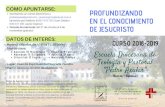 - Lugar: DATOS DE INTERÉS: Casa de Espiritualidad Sagrada ...iscr.iglesianavarra.org/wp-content/uploads/2018/10/... · PROFUNDIZANDO EN EL CONOCIMIENTO DE JESUCRISTO CURSO 2018-2019
