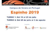 Campus de Verano en Portugal Espinho 2019...Aveiro, con cerca de 10 200 habitantes. Se trata de una agradable y relajada ciudad turística. La playa de Espinho es una playa preciosa