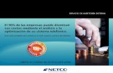 PowerPoint Presentation - NETCO Solutionsnetco.com.ar/.../Presentacion-Servicio-Auditoria_Netco.pdf'NETCO Communication Solutions SERVICIO DE AUDITORIA EXTERNA El 90% de las empresas