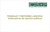 TRABAJO Y REFORMA LABORAL (Indicadores de opinión pública)archivos.diputados.gob.mx/.../Encuestas_trabajo_reforma_laboral.pdf · Reforma Laboral 1.3% Reforma Eléctrica 3.1% Reforma