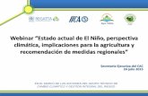 climática, implicaciones para la agricultura y³n_webinar_ENOS_Julio_20… · Webinar “Estado actual de El Niño, perspectiva climática, implicaciones para la agricultura y recomendación