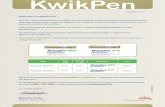 KwikPen - svadcf.es · 1 ml contiene 100 UI de insulina humana (producido en cepas de E.coli por tecnología de ADN recombinante). Humulina 30:70 Kwikpen: Una pluma precargada contiene