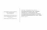 LPI No. AHMER-46-LPI-B- ADQUISICIÓN DE FIBRA OPTICA Y ... Adquisicion de Fibra... · adquisiciÓn de fibra optica y equipo de comunicaciones para mantenimiento del sin . abril,2017