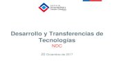 Desarrollo y Transferencias de Tecnologأ­as NDC 20 Diciembre de 2019-10-10آ  Resultados Encuesta Crأ©ditos