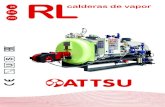 RL - Calderas Industriales | ATTSU Fabricantes e Instaladores · Las calderas de vapor de la serie reúnen la eﬁciencia energética,ATTSU RL la ﬁabilidad, robustez y sencillez