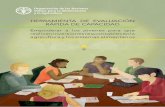 HERRAMIENTA DE EVALUACIÓN RÁPIDA DE CAPACIDADCita requerida: FAO. 2019. Empoderar a los jóvenes para que realicen inversiones responsables en la agricultura y los sistemas alimentarios
