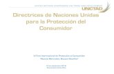 Directrices de Naciones Unidas para la Protección del ......Directrices de Naciones Unidas para la Protección del Consumidor VI Foro Internacional de Protección al Consumidor “Nuevos