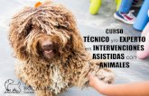 CURSO TÉCNICO y/o EXPERTO INTERVENCIONES ASISTIDAS …Terapia Asistida con Animales, presentamos en Madrid el Curso de Intervenciones Terapéuticas y Educativas Asistidas con Animales